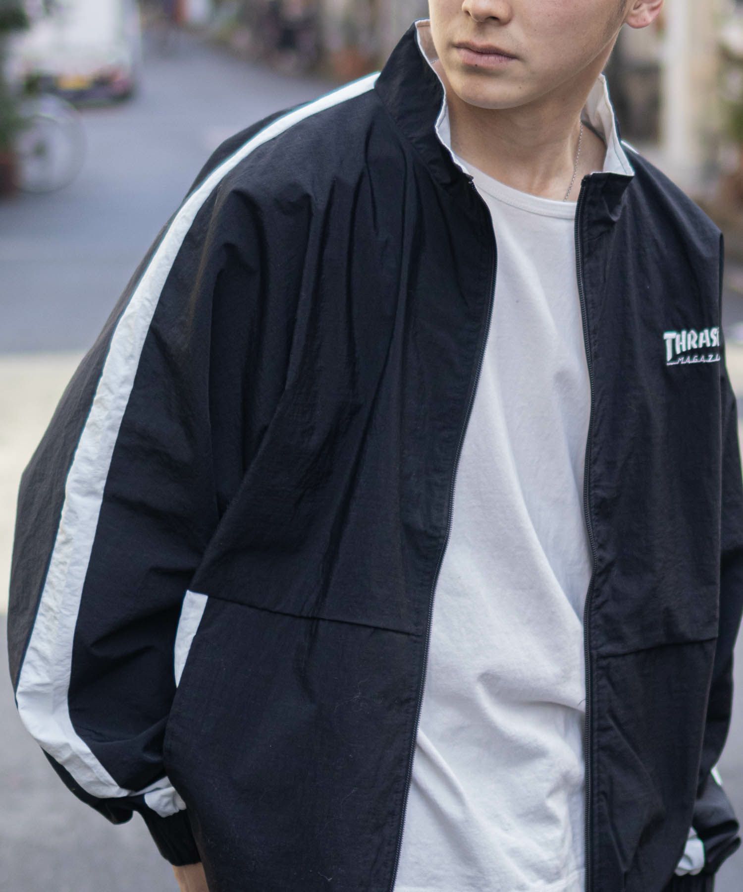 THRASHER 裏メッシュブルゾン メンズ