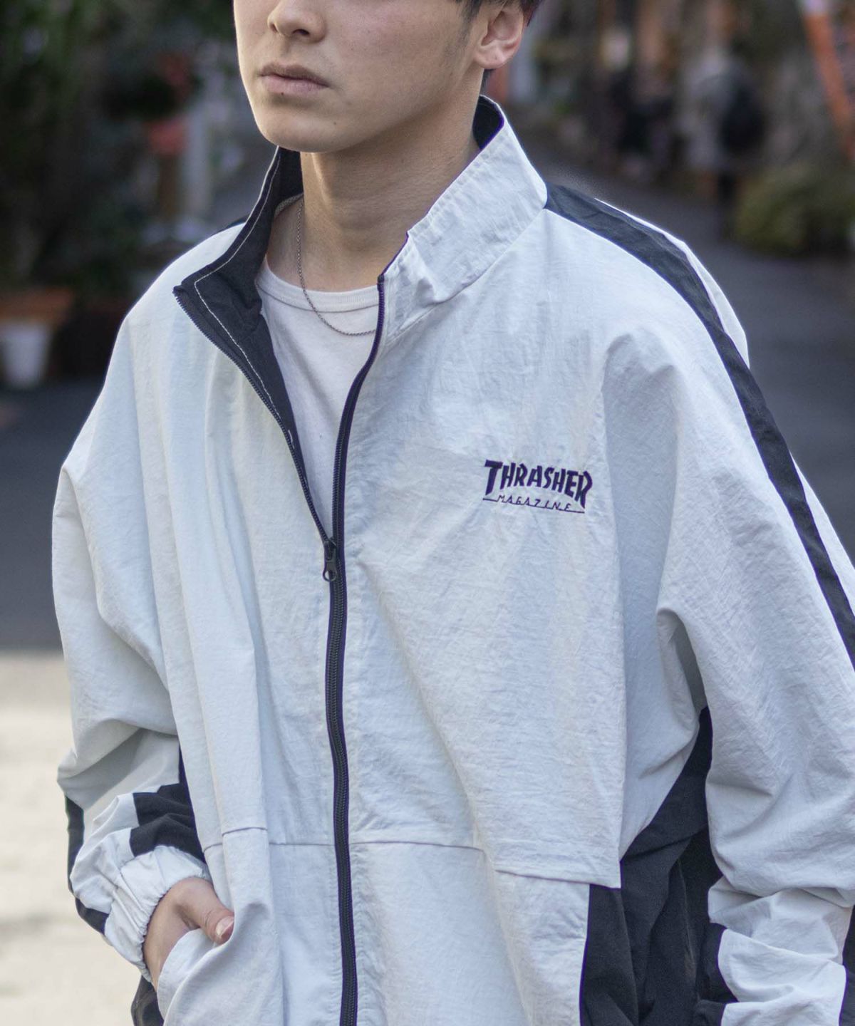 THRASHER 裏メッシュブルゾン メンズ