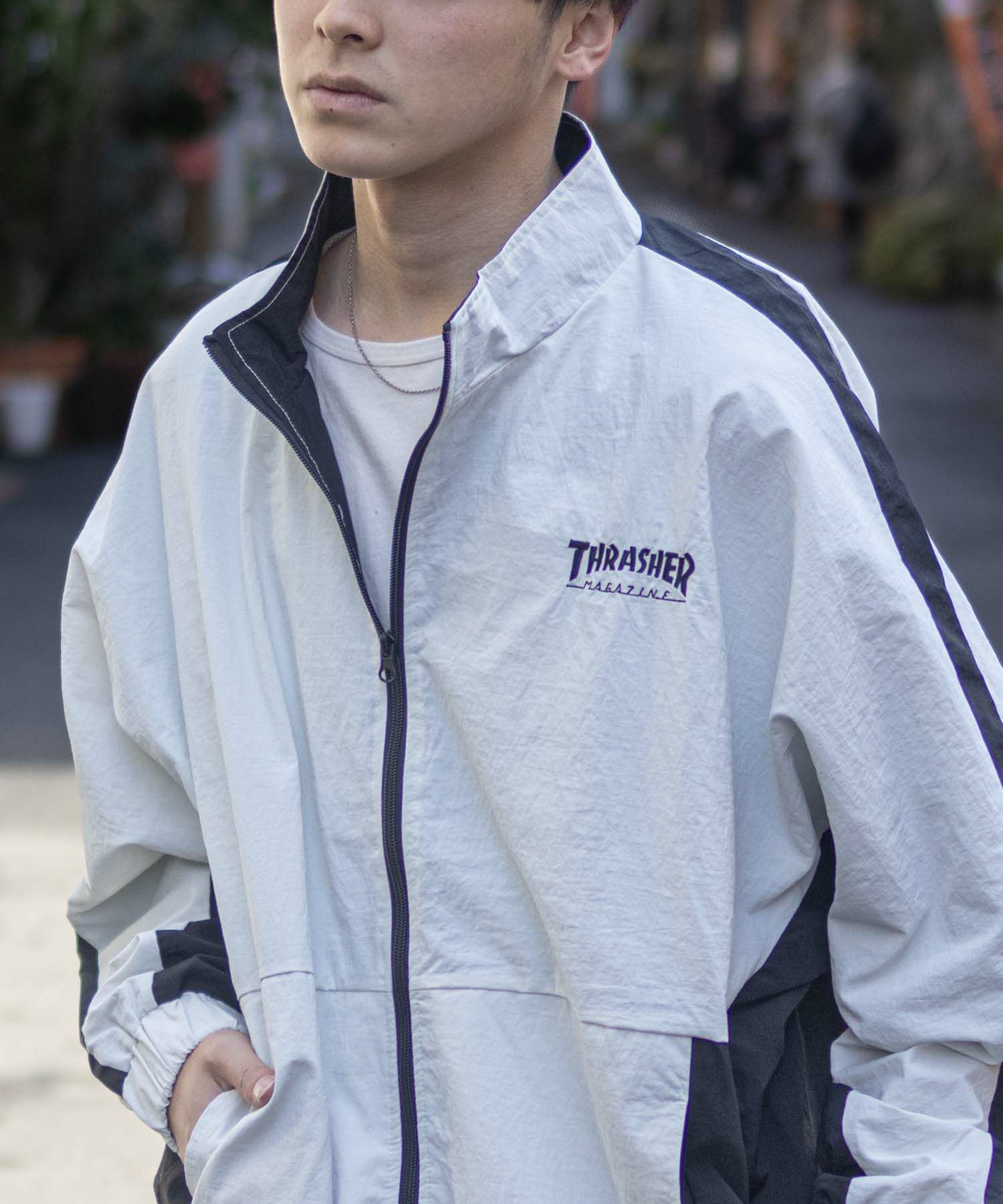 THRASHER 裏メッシュブルゾン メンズ