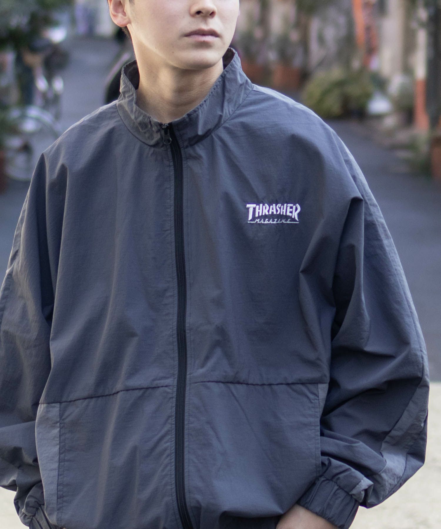 THRASHER 裏メッシュブルゾン メンズ