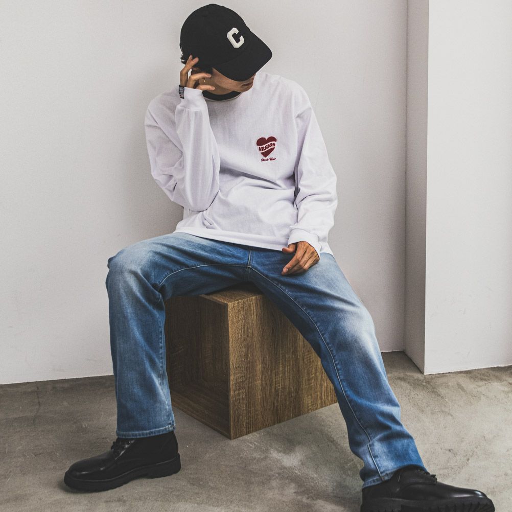 [期間限定価格]VISION STREET WEAR  ハートサガラ刺繍長袖Tシャツ メンズ商品サムネイル-2