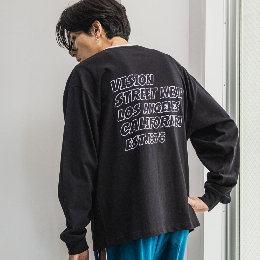 [期間限定価格]VISION STREET WEAR  ハートサガラ刺繍長袖Tシャツ メンズ商品サムネイル-3