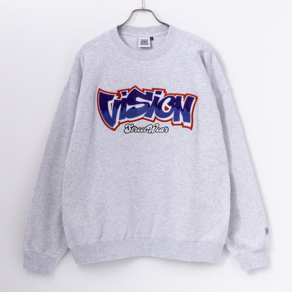 VISION STREET WEAR タギングサガラ刺繍トレーナー メンズ