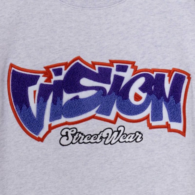 VISION STREET WEAR タギングサガラ刺繍トレーナー メンズ
