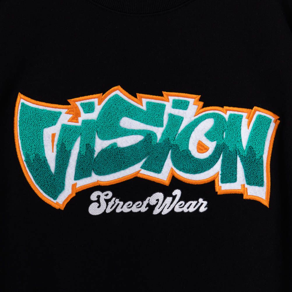 VISION STREET WEAR タギングサガラ刺繍トレーナー メンズ