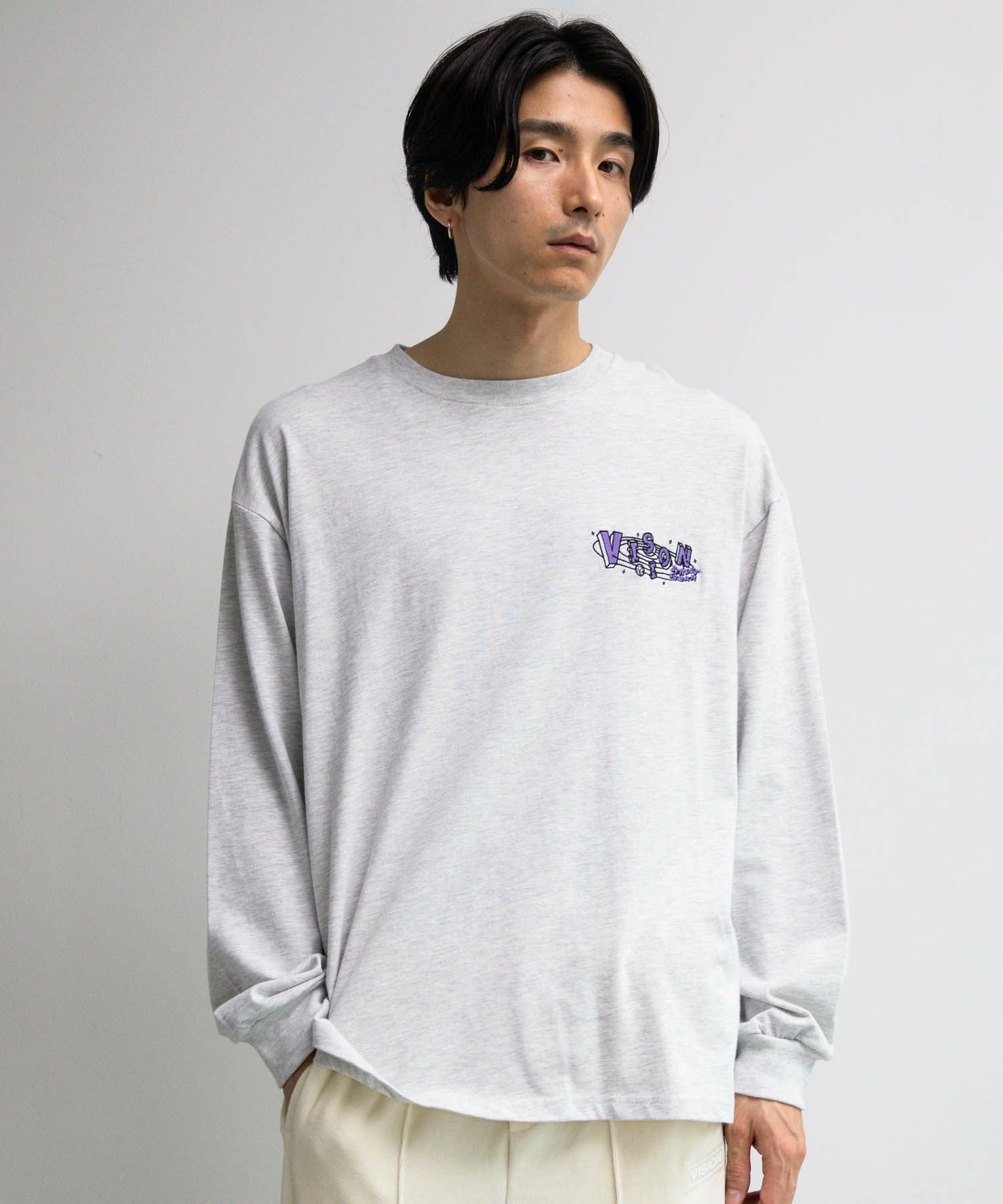 [期間限定価格]【オンラインストア限定】VISION STREET WEAR  スペースマルチイラスト長袖Tシャツ メンズ商品サムネイル-5
