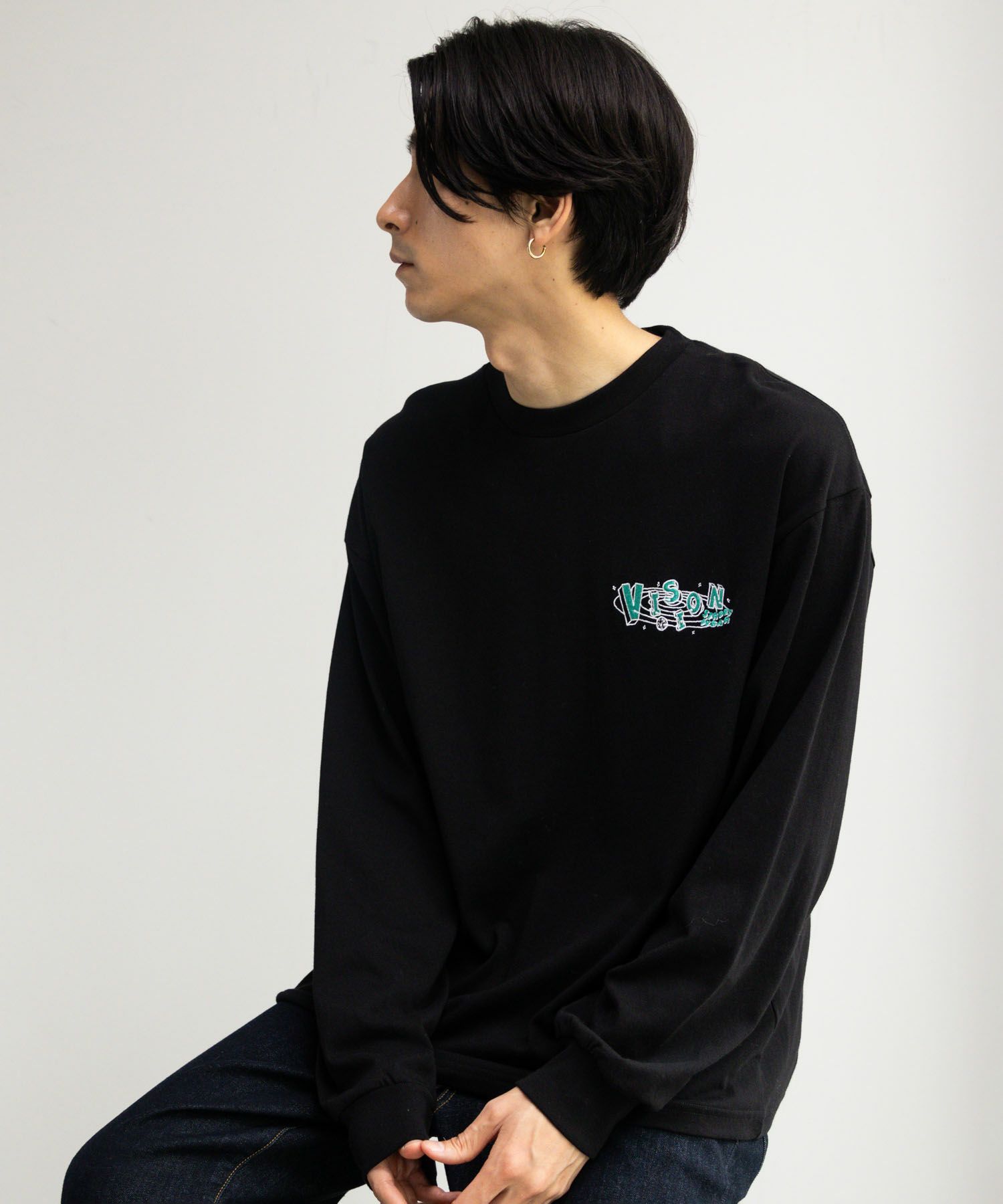 [期間限定価格]【オンラインストア限定】VISION STREET WEAR  スペースマルチイラスト長袖Tシャツ メンズ商品サムネイル-7