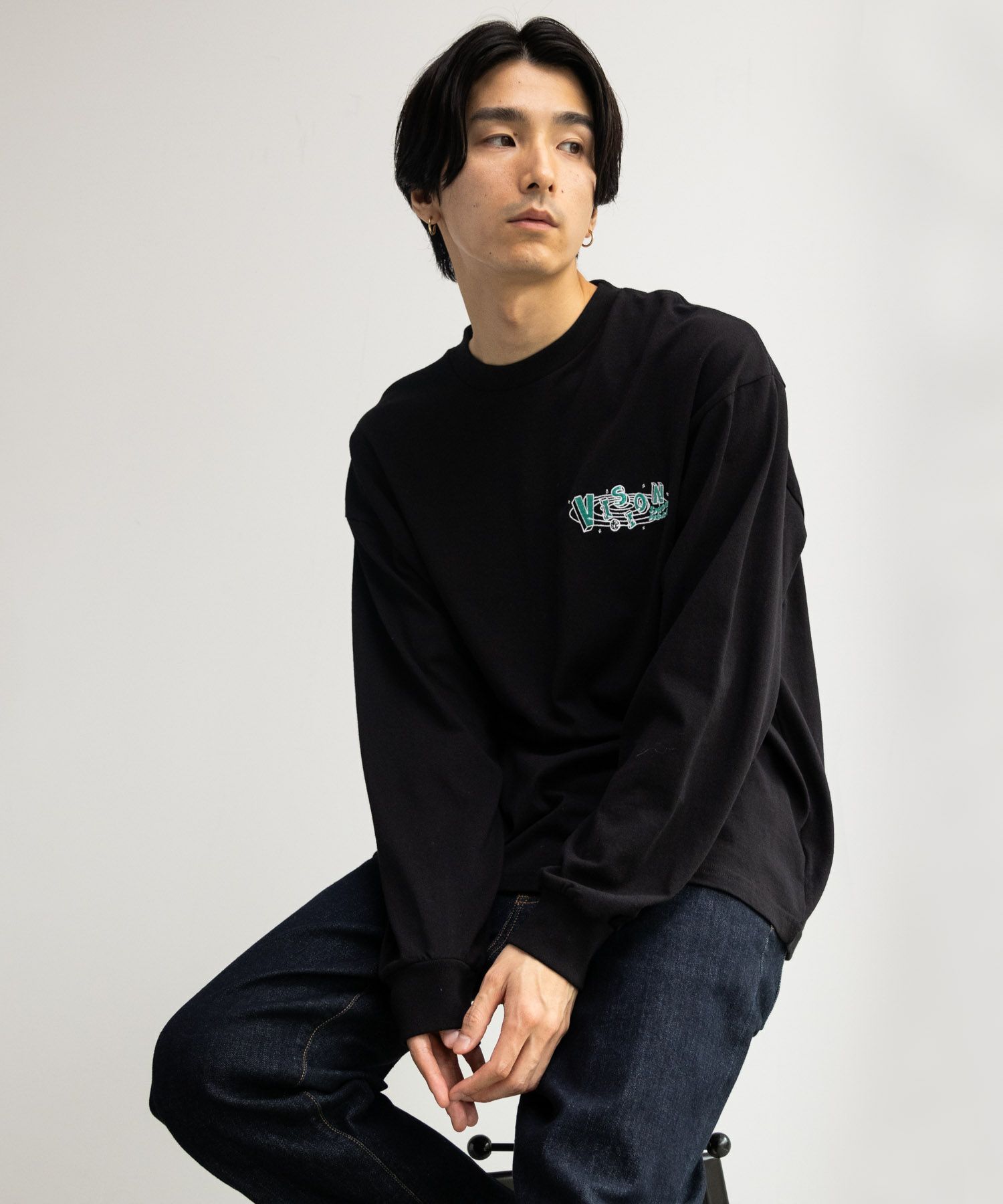 [期間限定価格]【オンラインストア限定】VISION STREET WEAR  スペースマルチイラスト長袖Tシャツ メンズ商品サムネイル-8