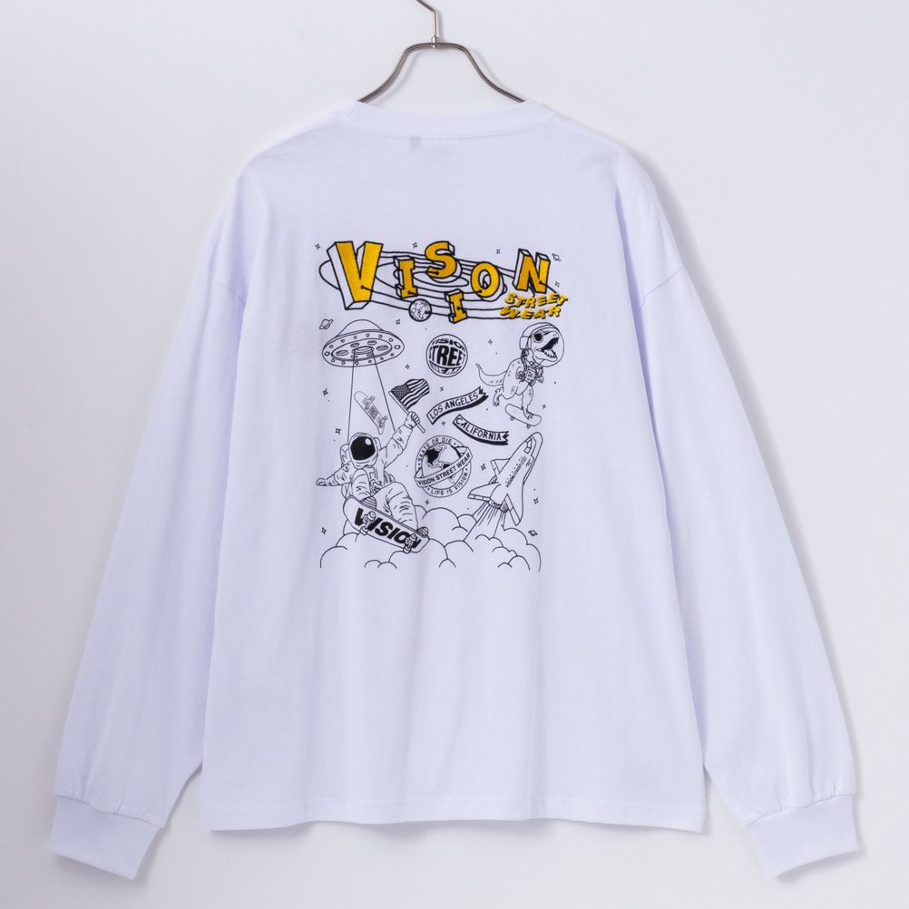 [期間限定価格]【オンラインストア限定】VISION STREET WEAR  スペースマルチイラスト長袖Tシャツ メンズ商品サムネイル-10