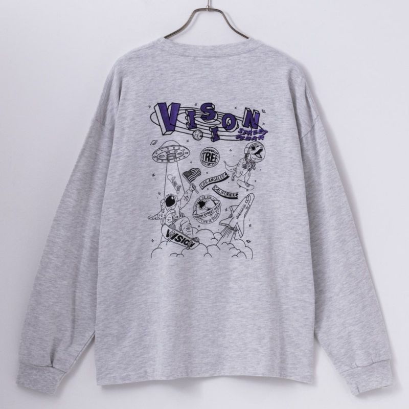 [期間限定価格]【オンラインストア限定】VISION STREET WEAR  スペースマルチイラスト長袖Tシャツ メンズ商品画像-12