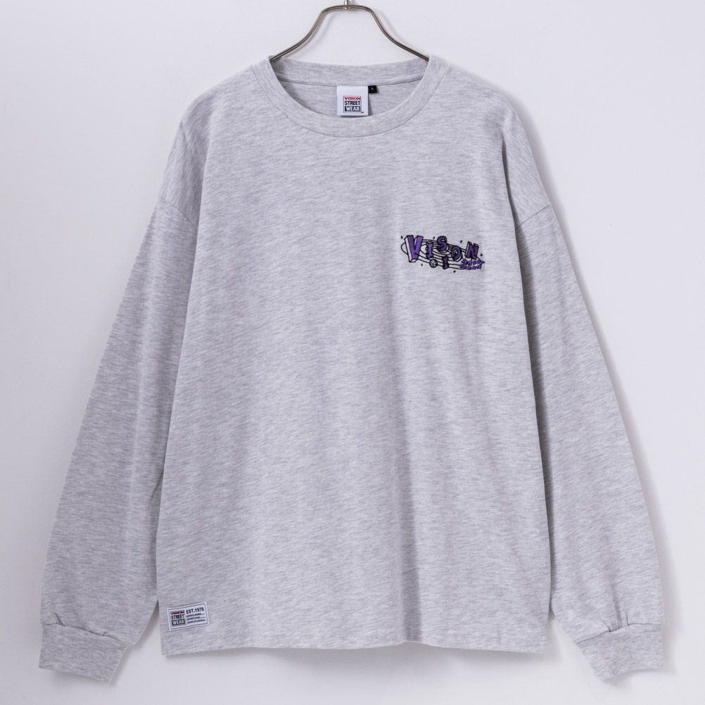 VISION STREET WEAR スペースマルチイラスト長袖Tシャツ メンズ