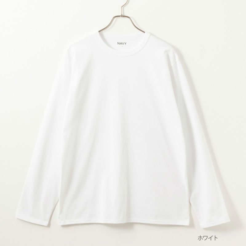 NAVY  無地長袖Tシャツ メンズ商品画像-1