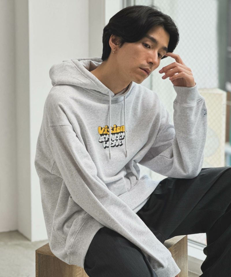 VISION STREET WEAR 発泡プリントパーカー メンズ