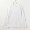 NAVY 無地モックネック長袖Tシャツ メンズ