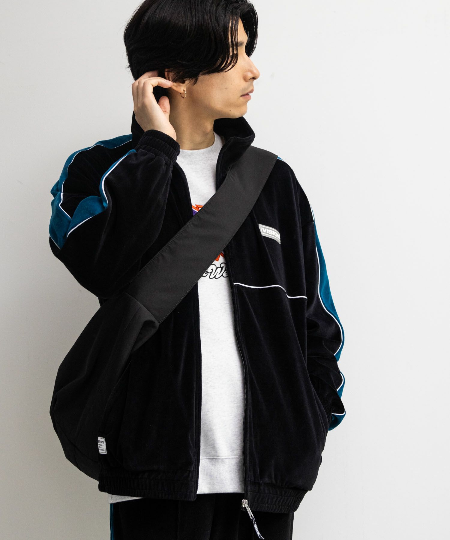 VISION STREET WEAR  ベロアトラックジャケット メンズ商品サムネイル-5