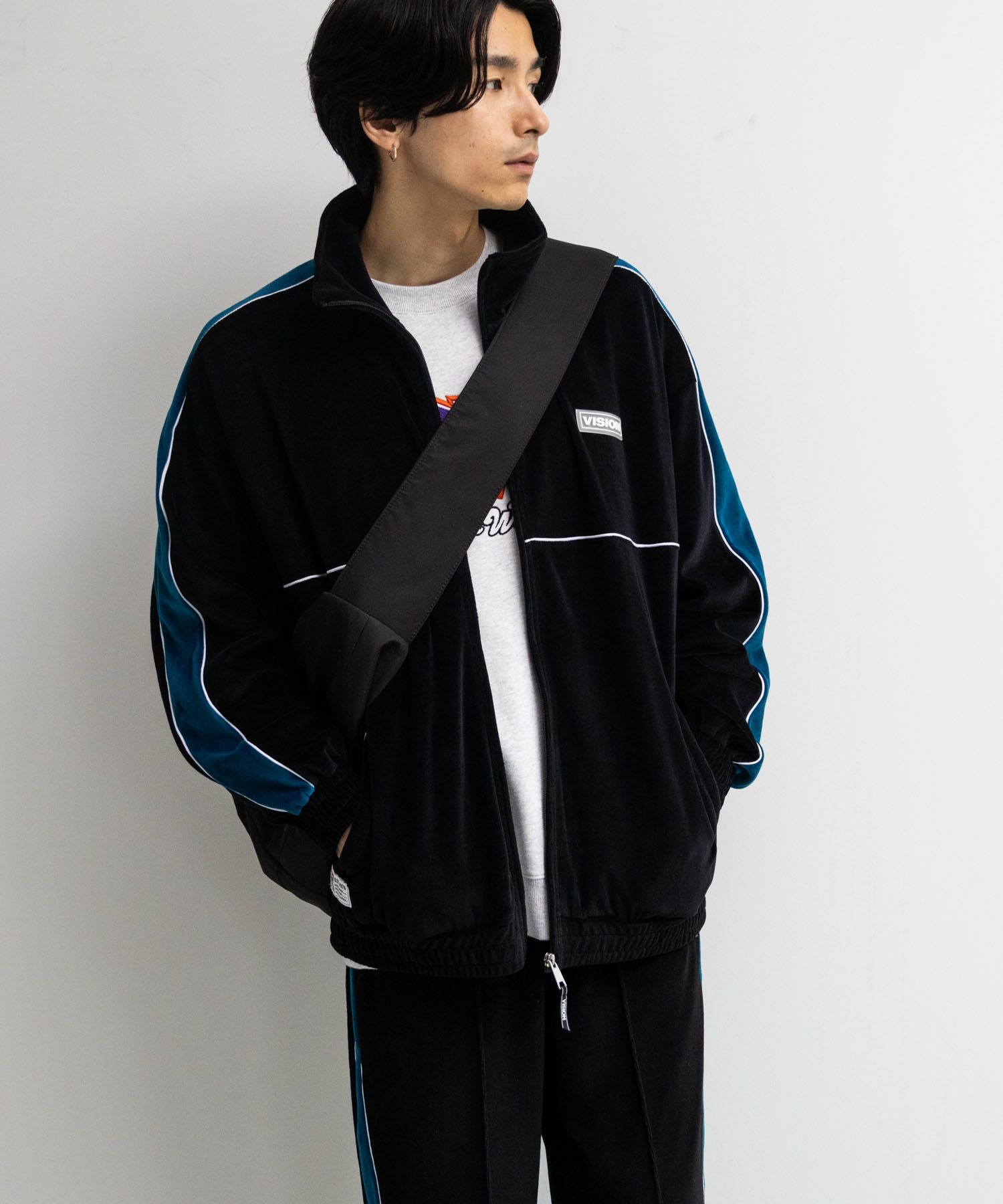[期間限定価格]VISION STREET WEAR  ベロアトラックジャケット メンズ商品サムネイル-6