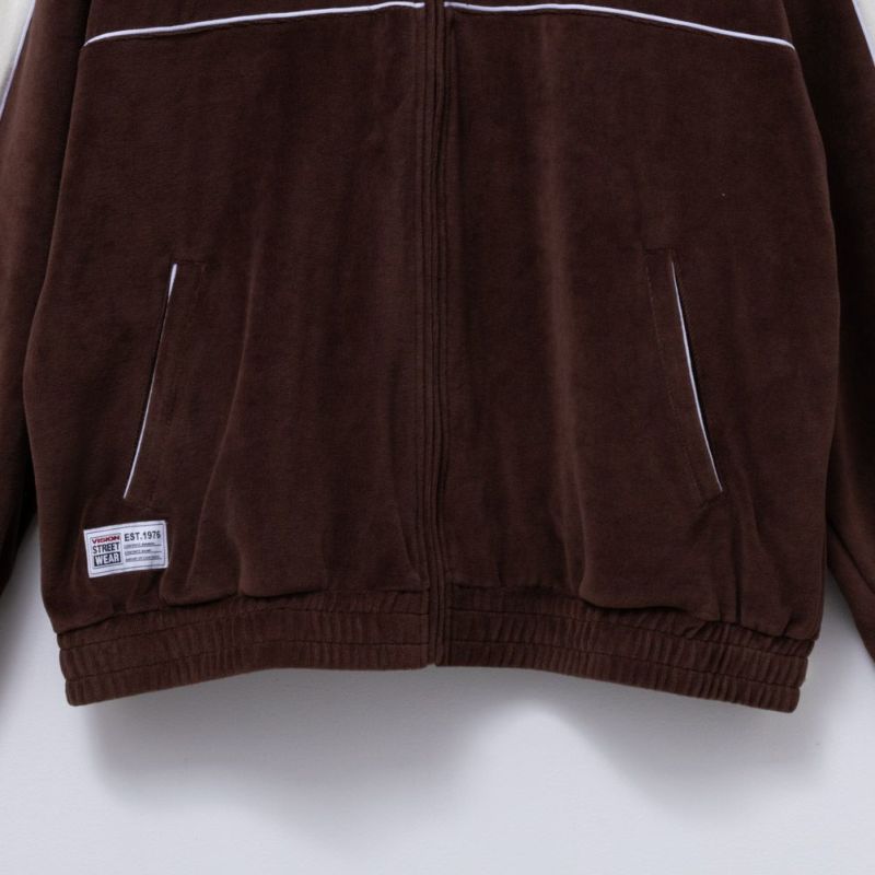 VISION STREET WEAR ベロアトラックジャケット メンズ