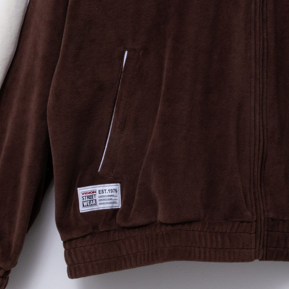 VISION STREET WEAR ベロアトラックジャケット メンズ