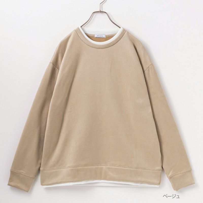 URBAN COLLECTION カットスエードトレーナー メンズ商品画像-1