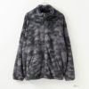 NAVY シャギーフリース総柄スタンドジップブルゾン メンズ