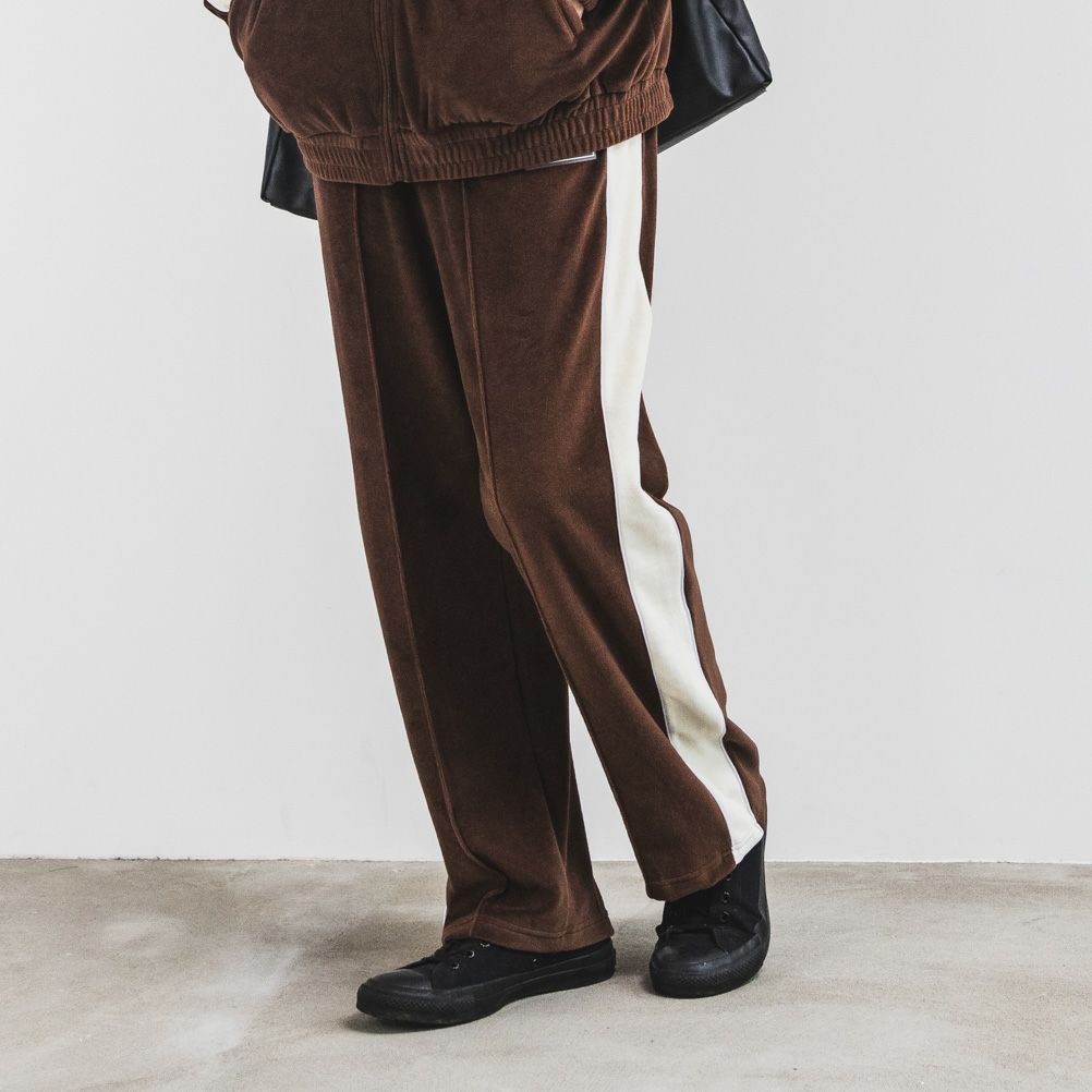 VISION STREET WEAR ベロアトラックパンツ メンズ