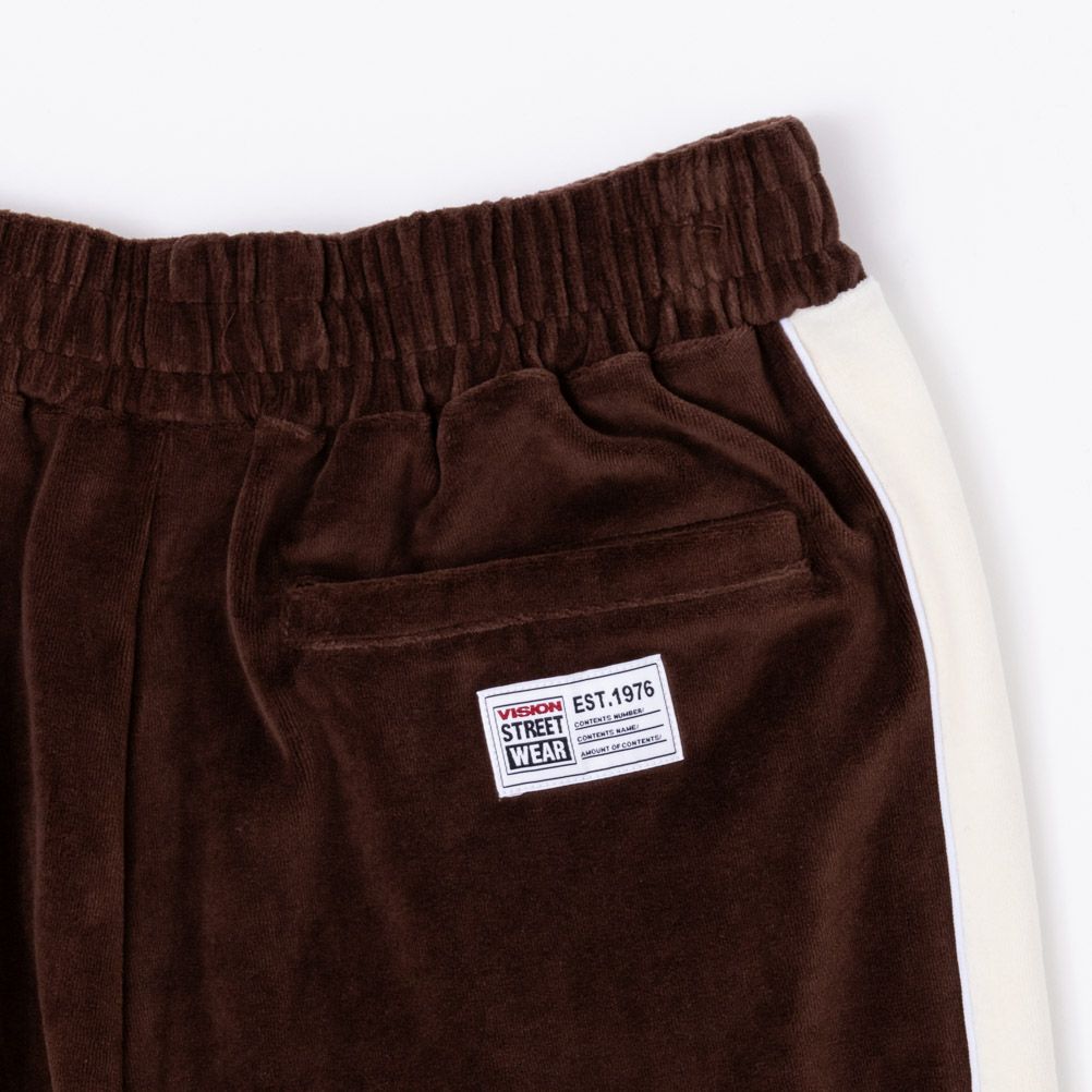 VISION STREET WEAR ベロアトラックパンツ メンズ