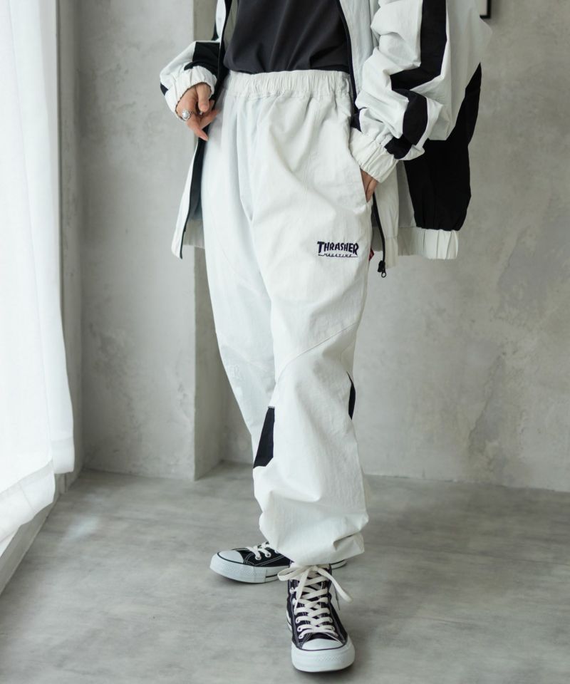 THRASHER ナイロンワッシャー裏メッシュパンツ mm5 THRASHER パンツ 「THRASHER」ナイロンワッシャー裏メッシュ