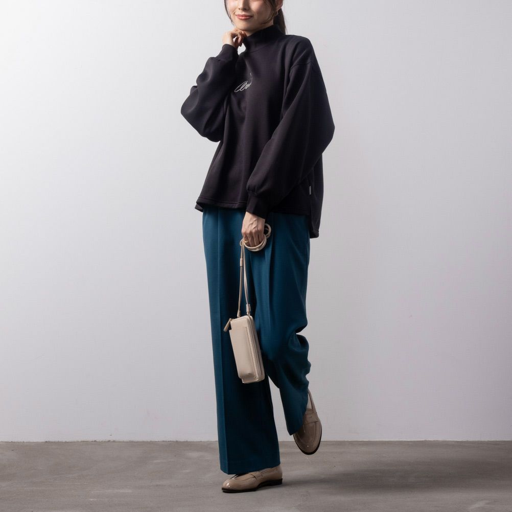 Arnie Arnold Palmer 中空糸裏起毛モックネックトレーナー レディース