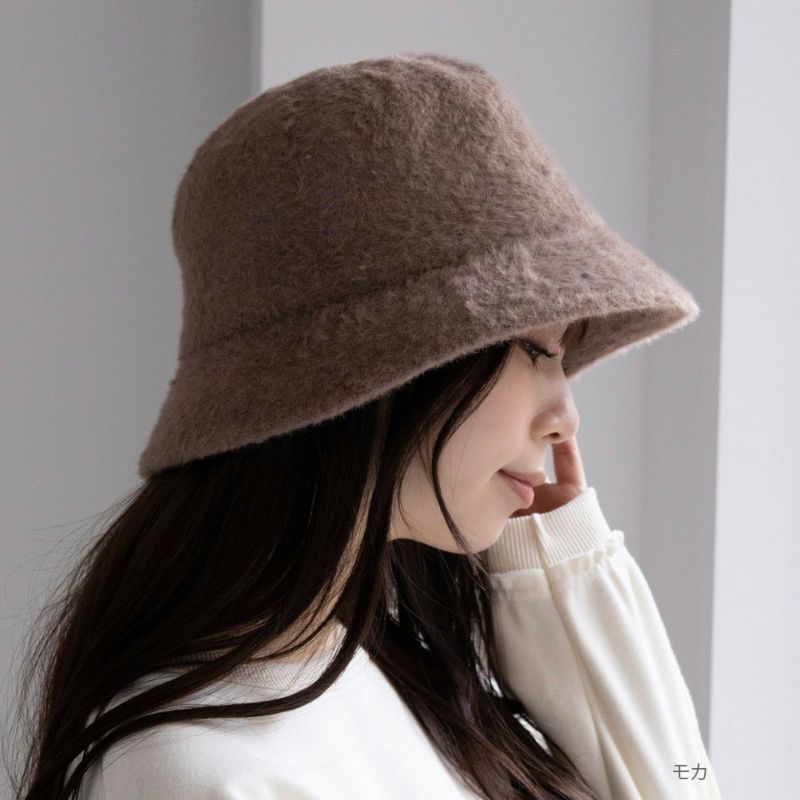 NAVY  ヘアリーサーモバケットハット レディース商品画像-3