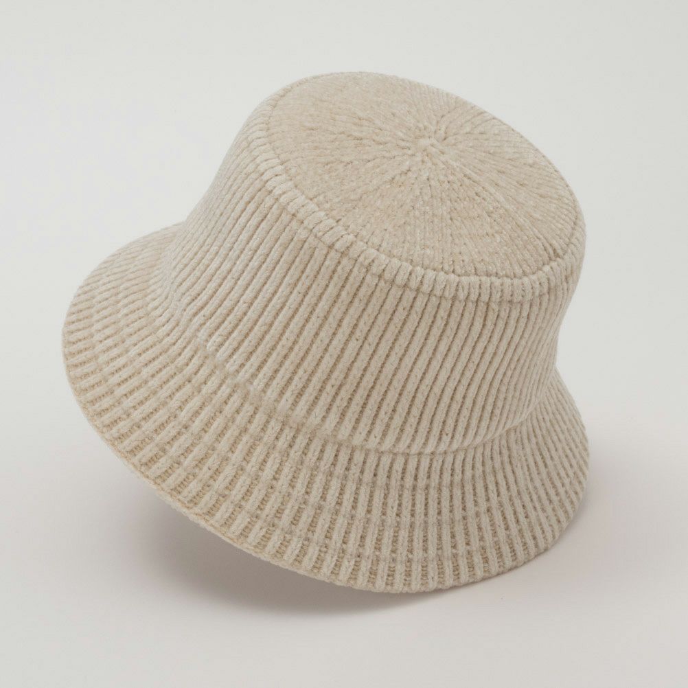 NAVY モールニットバケットハット レディース