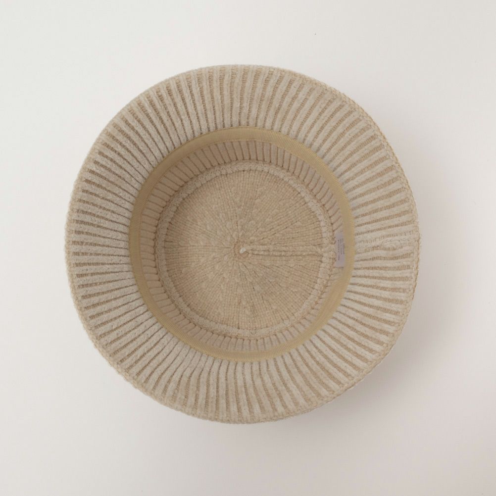 NAVY モールニットバケットハット レディース