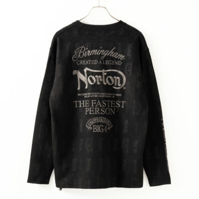 Norton フェイクスエード長袖Tシャツ メンズ