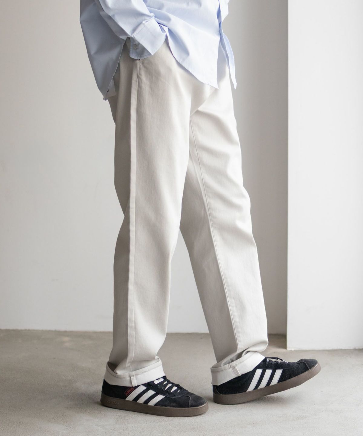 NAVY RICH COLORS テーパードパンツ メンズ