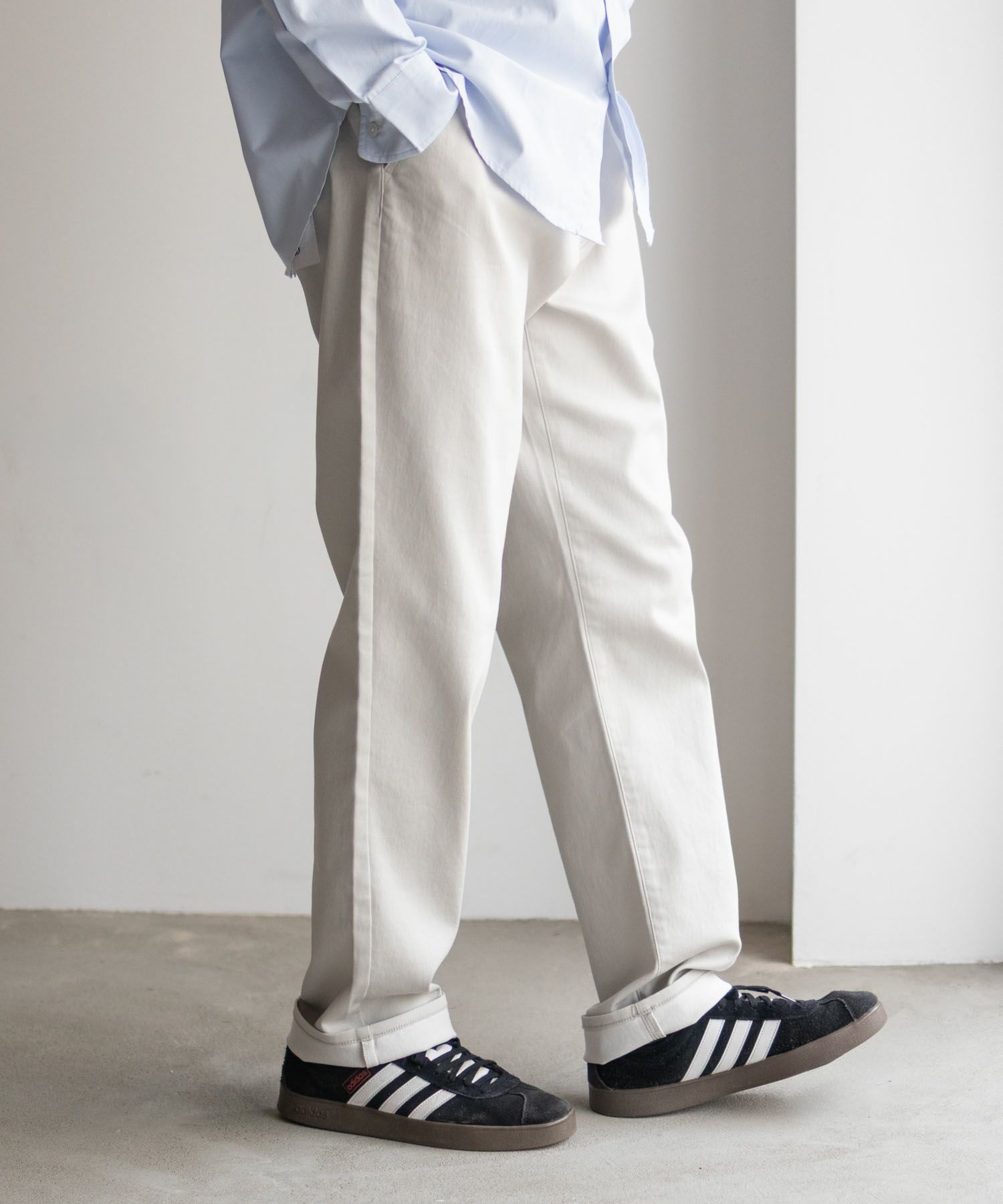 NAVY RICH COLORS テーパードパンツ メンズ