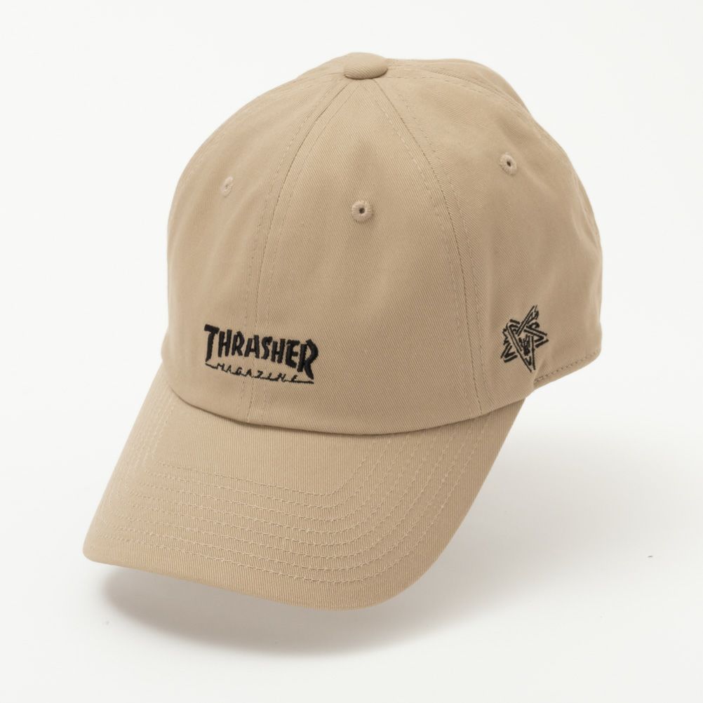 THRASHER ロゴ刺繍ローキャップ メンズ
