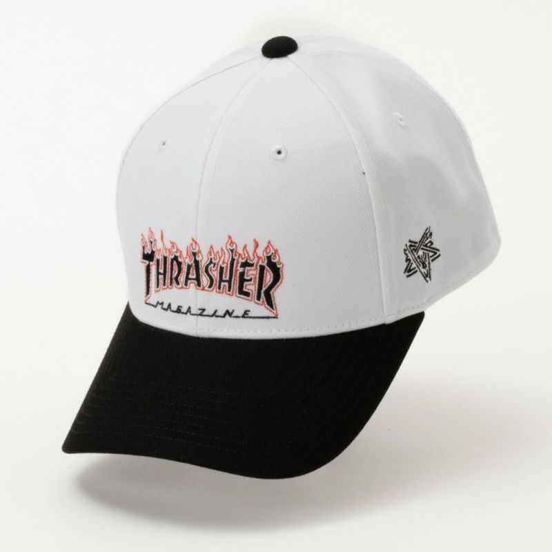 THRASHER ファイヤーロゴローキャップ メンズ