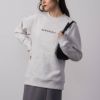 裏起毛ワンポイント刺繍入りトレーナー レディース