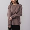 裏起毛ワンポイント刺繍入りトレーナー レディース