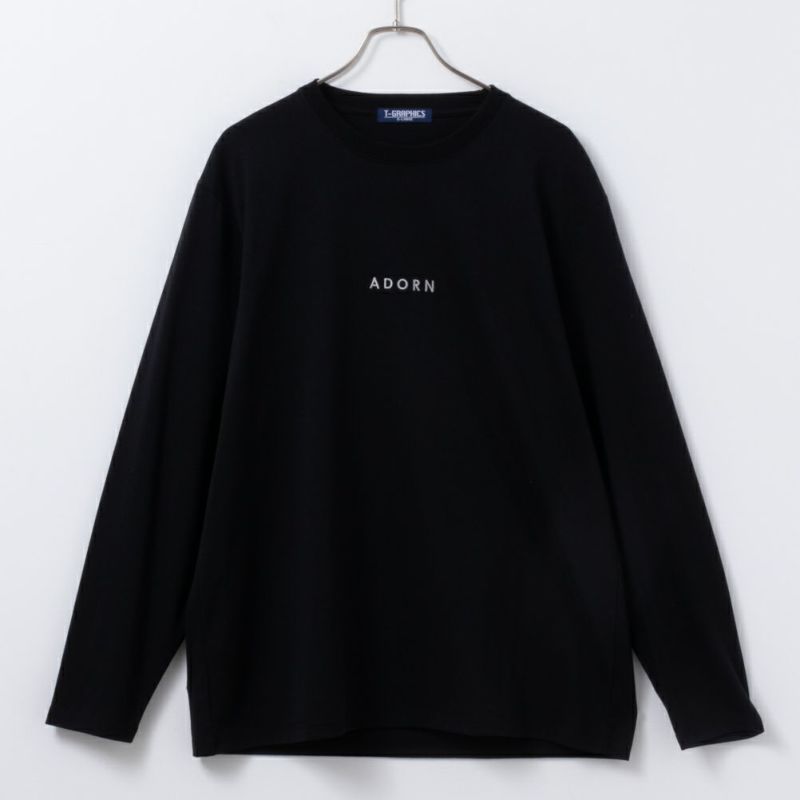 T-GRAPHICS  ワンポイント刺繍長袖Tシャツ メンズ商品画像-4