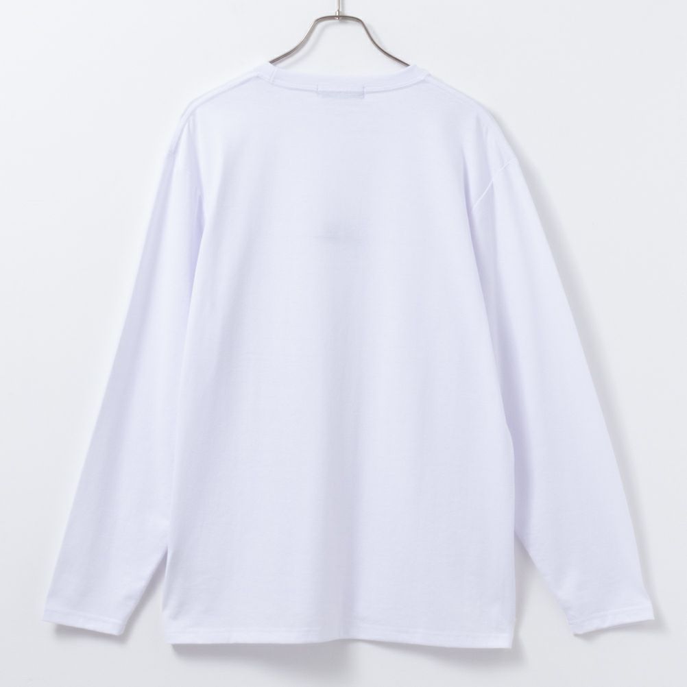 T-GRAPHICS ワンポイント刺繍長袖Tシャツ メンズ