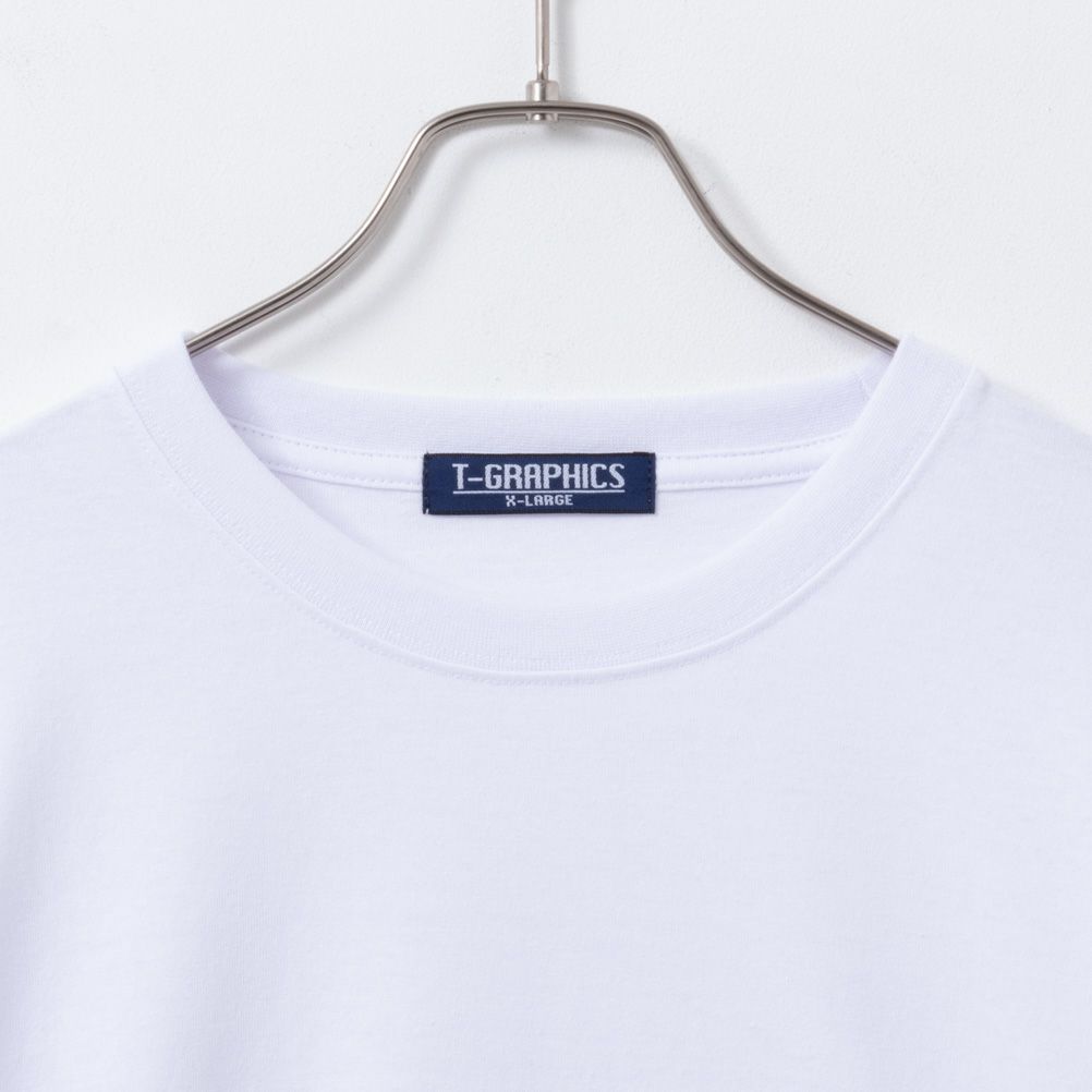 T-GRAPHICS ワンポイント刺繍長袖Tシャツ メンズ
