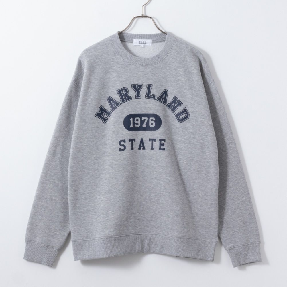 裏起毛プリントトレーナー メンズ