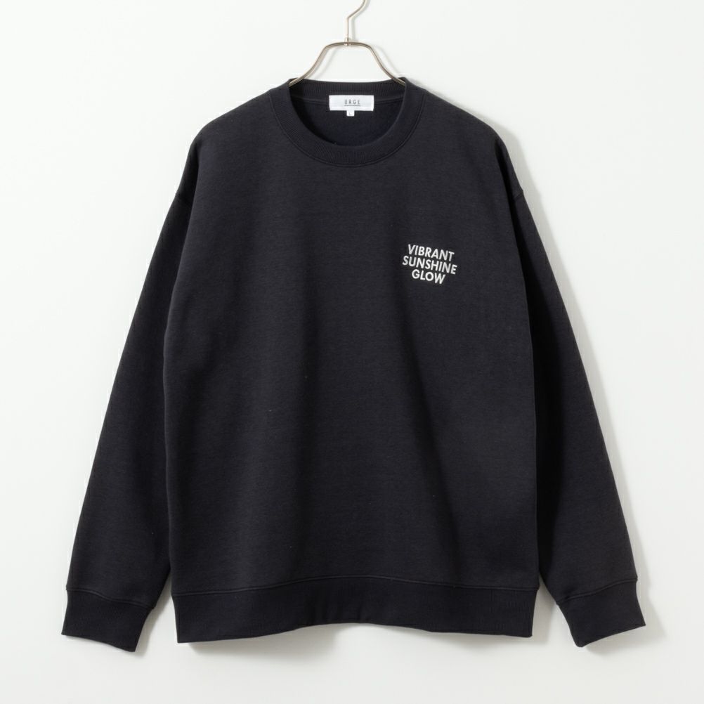 裏起毛刺繍トレーナー メンズ
