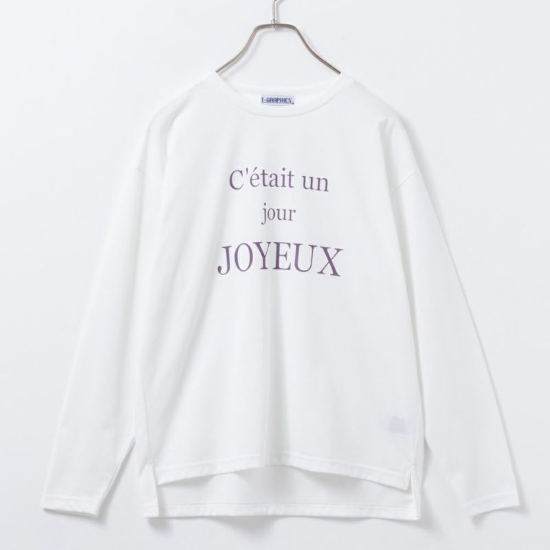 T-GRAPHICS  英字プリント長袖Tシャツ レディース メール便 対応商品商品画像-1
