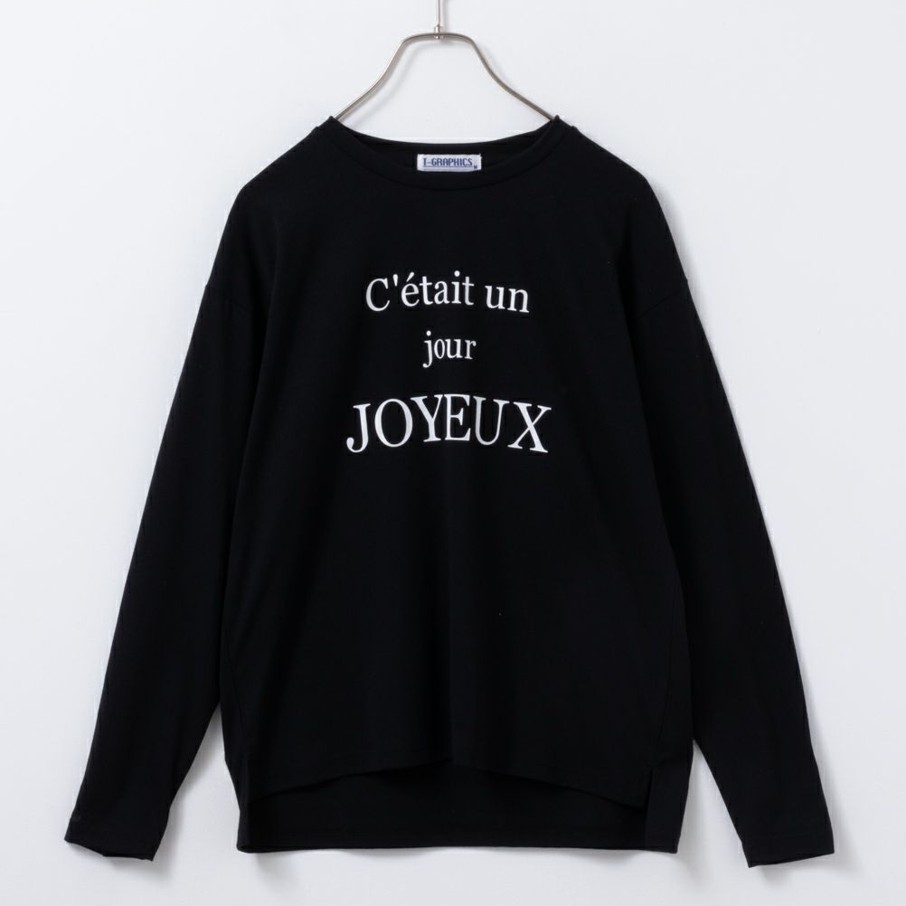 T-GRAPHICS 英字プリント長袖Tシャツ レディース メール便 対応商品商品サムネイル-2
