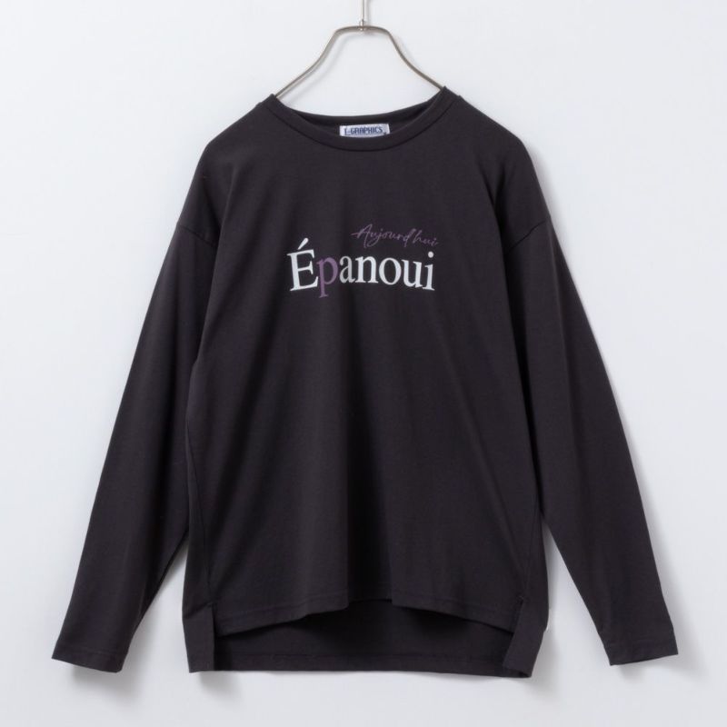 T-GRAPHICS  メッセージロゴ長袖Tシャツ レディース ネコポス 対応商品商品画像-2