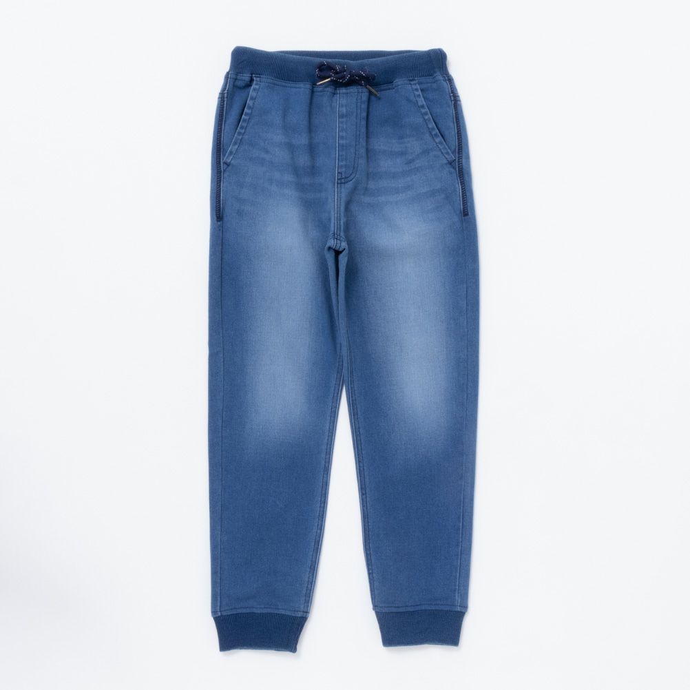 NAVY ニットデニムジョガーパンツ キッズ 