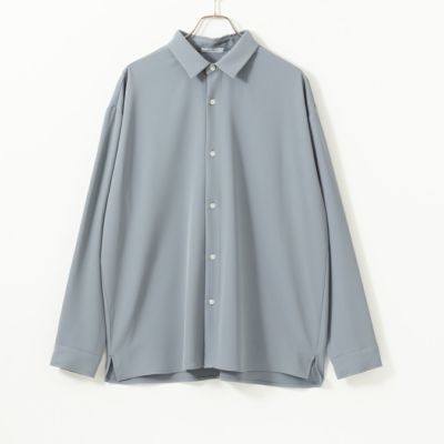 URBAN COLLECTION ドレープツイルレギュラーカラールーズシャツ メンズ