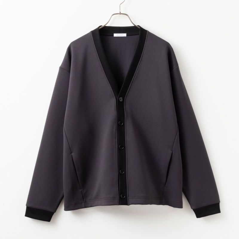 URBAN COLLECTION  ポンチ素材 エアスムージー配色カーディガン メンズ商品画像-1