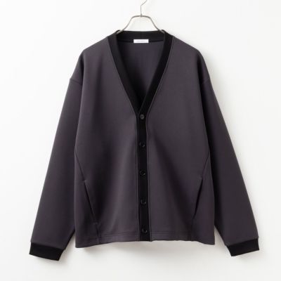 URBAN COLLECTION  ポンチ素材 エアスムージー配色カーディガン メンズ